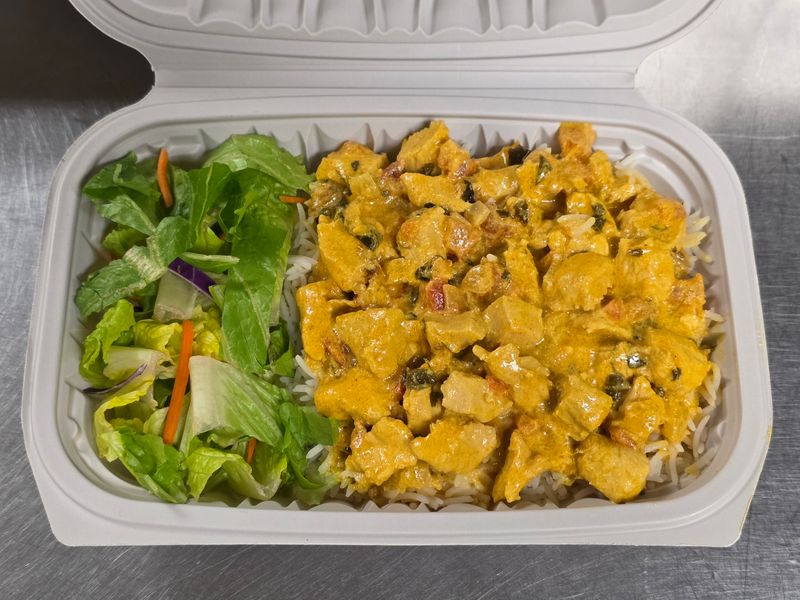 Chicken Handi over Rice