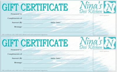 Gift Certificate