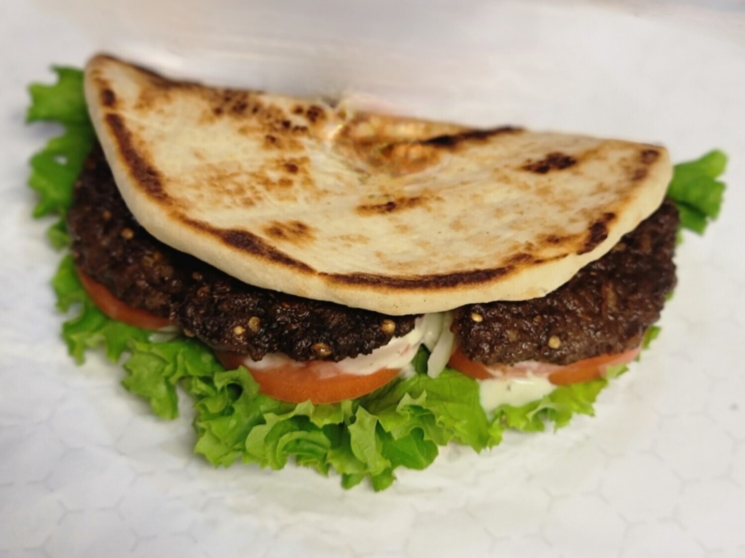 Beef Chapli Naan Sandwich