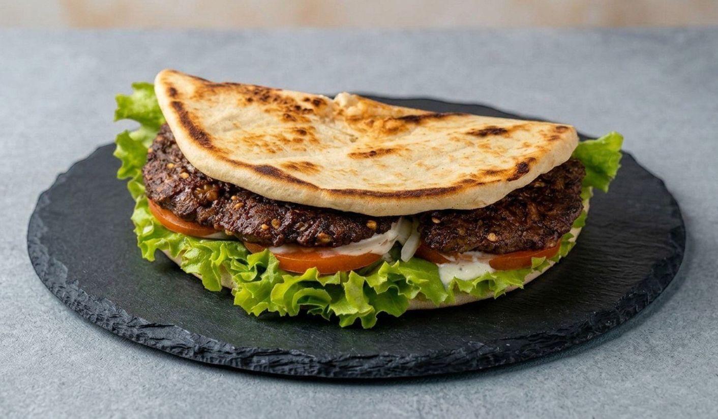 Beef Chapli Naan Sandwich