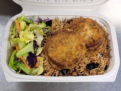 Peshawari Pulao with Shami Kababs