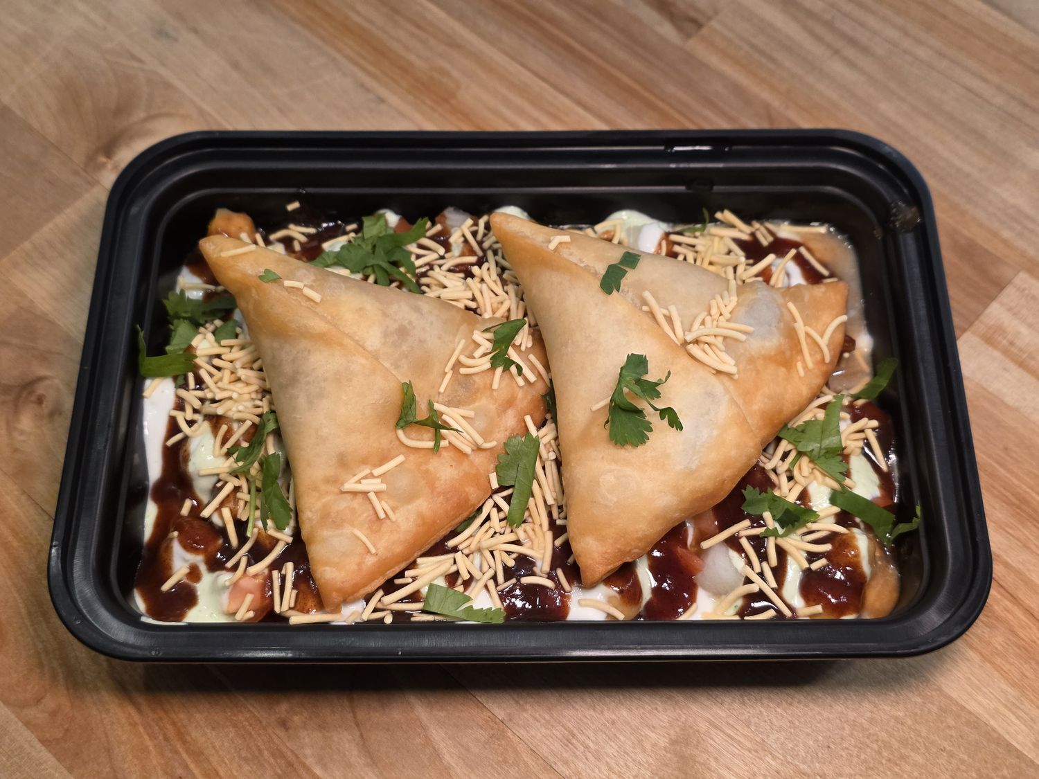 Samosa Chat (for 2)