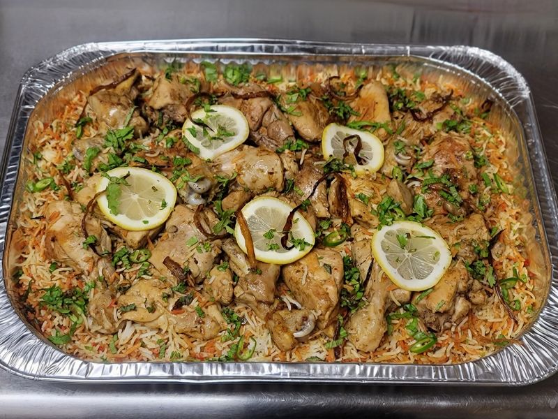 Shahi Chicken Biryani - pan