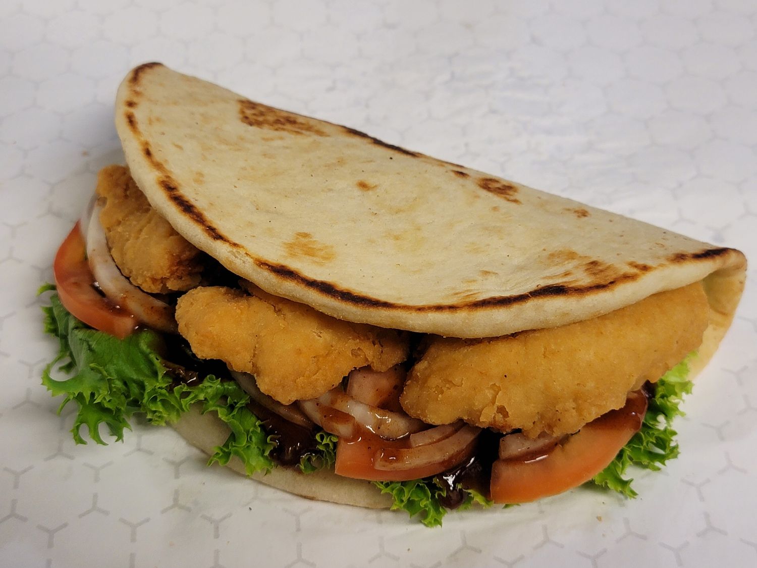 Chicken Tender Naan Sandwich