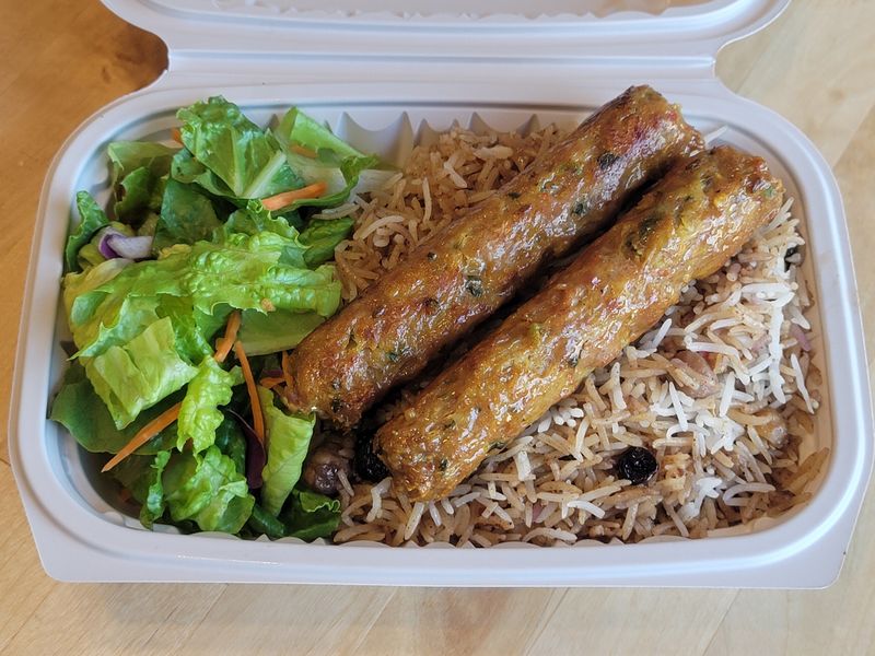 Peshawari Pulao with Seekh Kababs