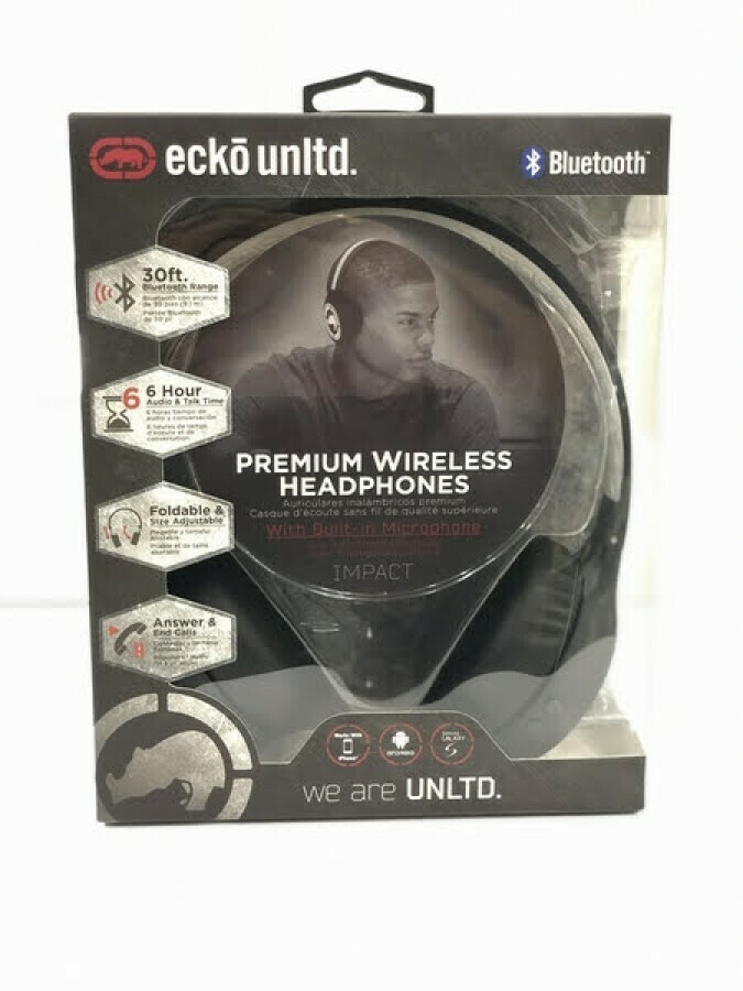 Impact Bluetooth Headphones with Microphone EKU-IMPBT-WT