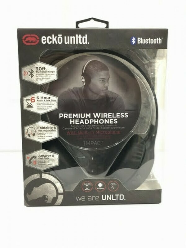 Impact Bluetooth Headphones with Microphone EKU-IMPBT-WT