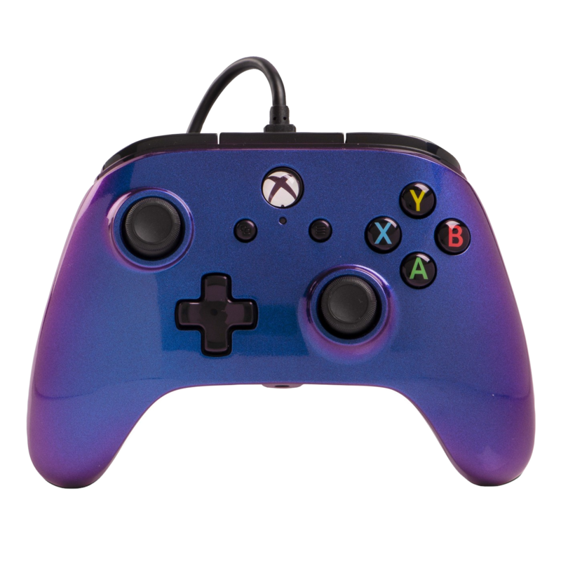 Manette filaire améliorée Power A 207-00-0772 pour Xbox One, Cosmos Nebula