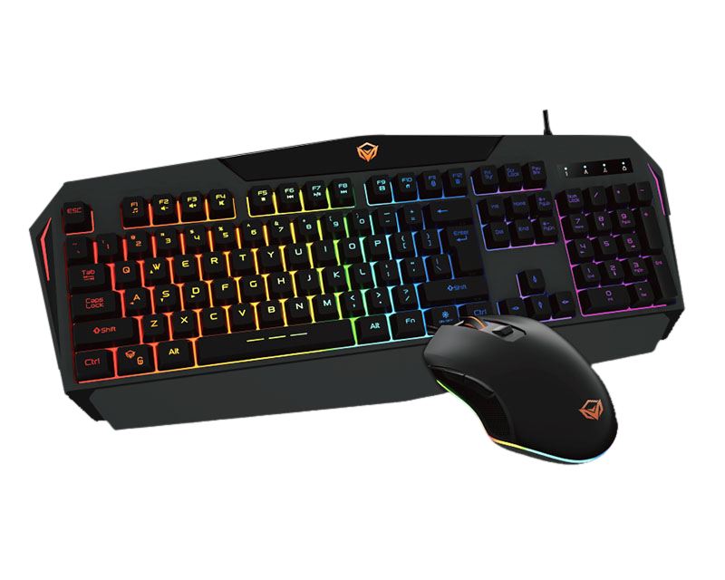 MEETION C510 Rainbow Backlit Gaming Keyboard and Mouse Set