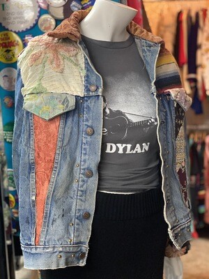 Medium/Lg Vintage Levi Strauss Patchwork Jean Jacket Medium/Lg Vintage Levi Strauss Patchwork Jean Jacket