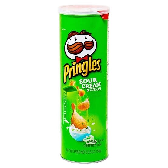 Pringles Potato Chips Sour Cream &amp; Onion