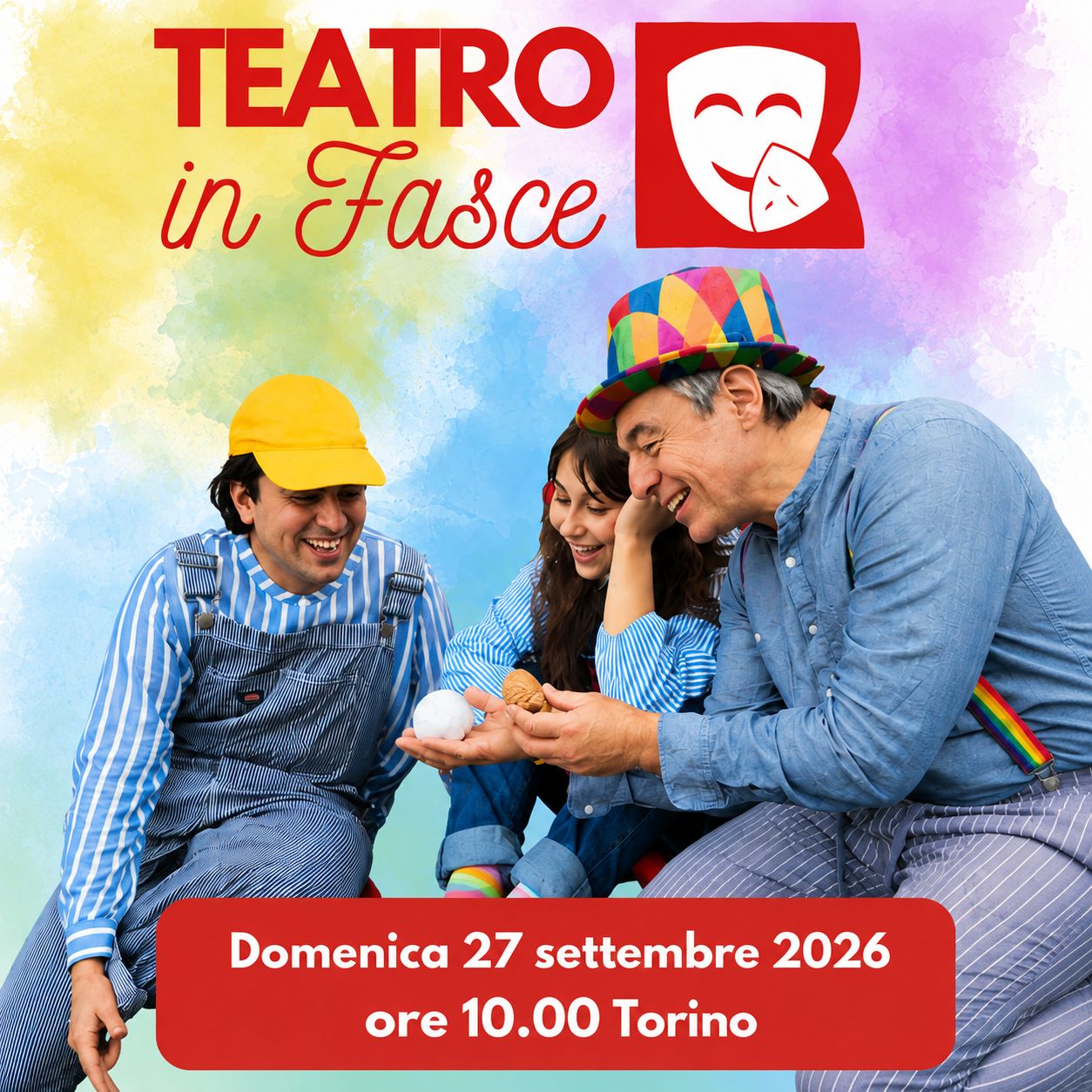 Teatro in Fasce, Torino, 27 settembre 2026, ore 10.00, 0-3 anni