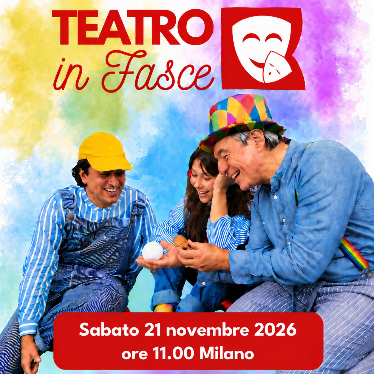 Teatro in Fasce, Milano, 21 novembre 2026, ore 11.00, 0-3 anni
