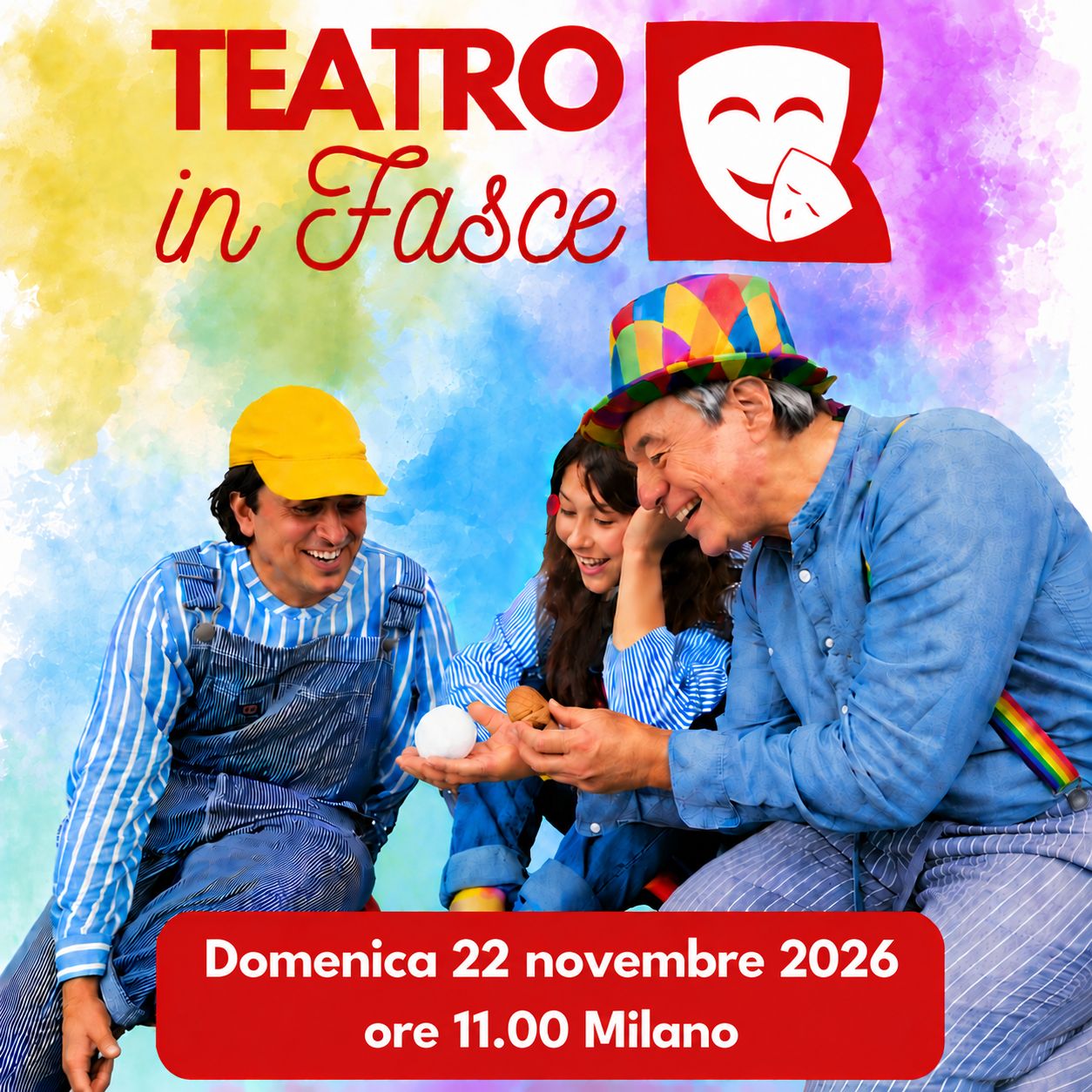 Teatro in Fasce, Milano, 22 novembre 2026, ore 11.00, 0-3 anni Teatro in Fasce, Milano, 22 novembre 2026, ore 11.00, 0-3 anni