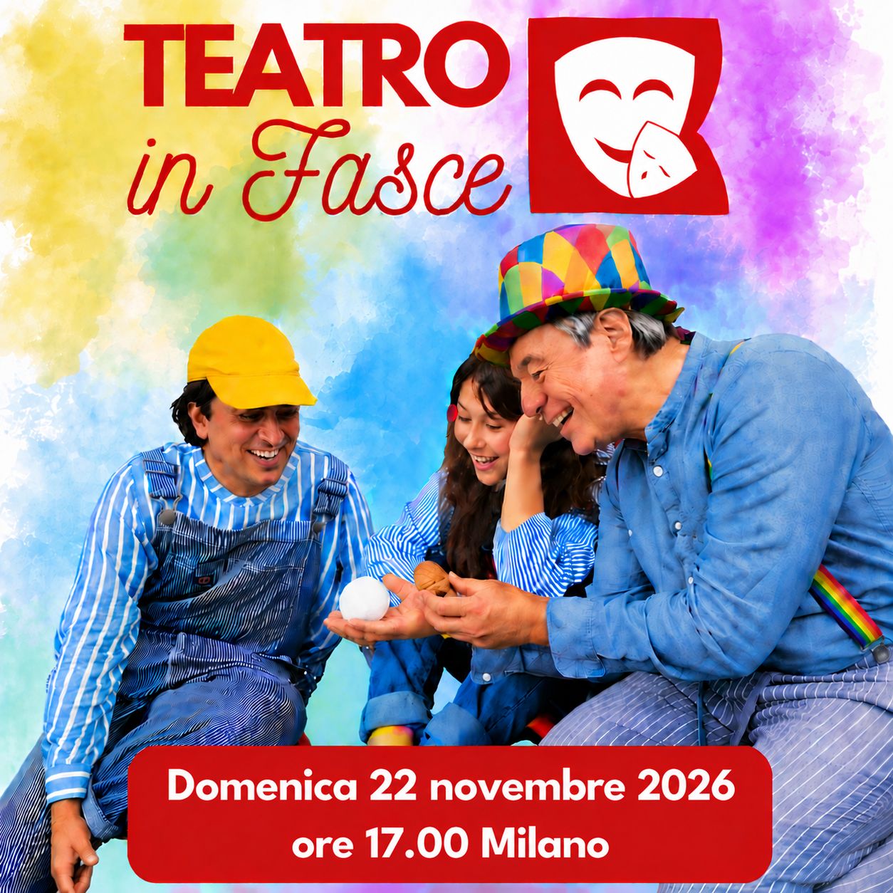 Teatro in Fasce, Milano, 22 novembre 2026, ore 17.00, 0-3 anni Teatro in Fasce, Milano, 22 novembre 2026, ore 17.00, 0-3 anni