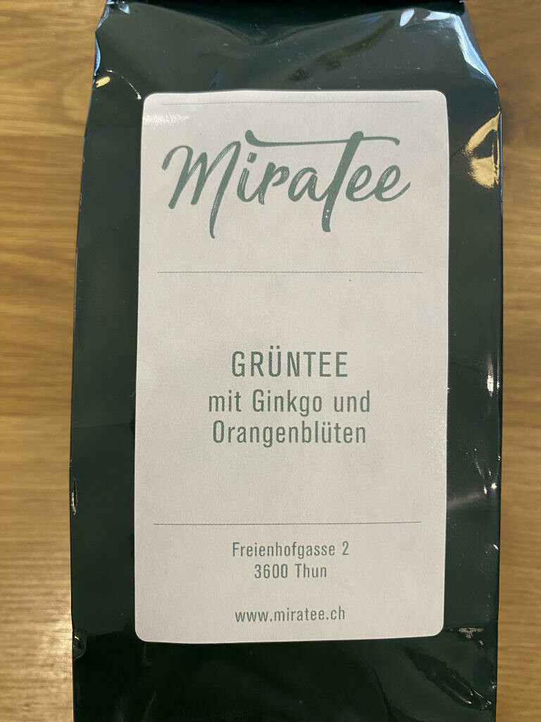 Grüntee mit Ginkgo und Orangenblüten
