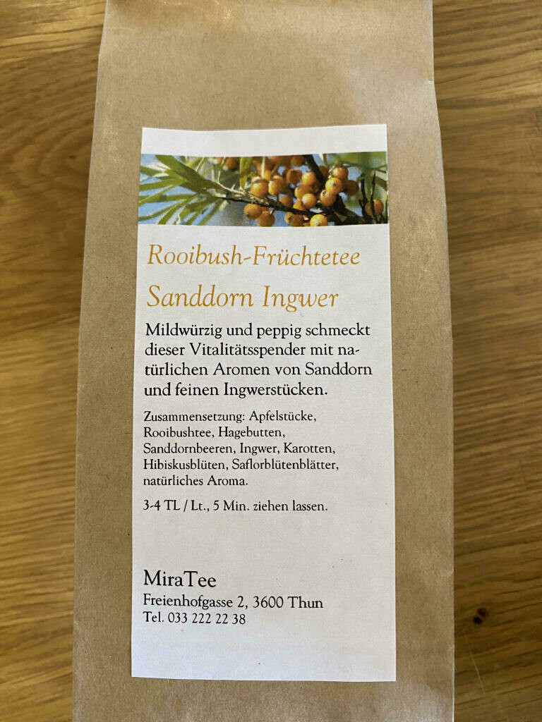 Rooibush-Sandorn-Ingwer-Früchtetee