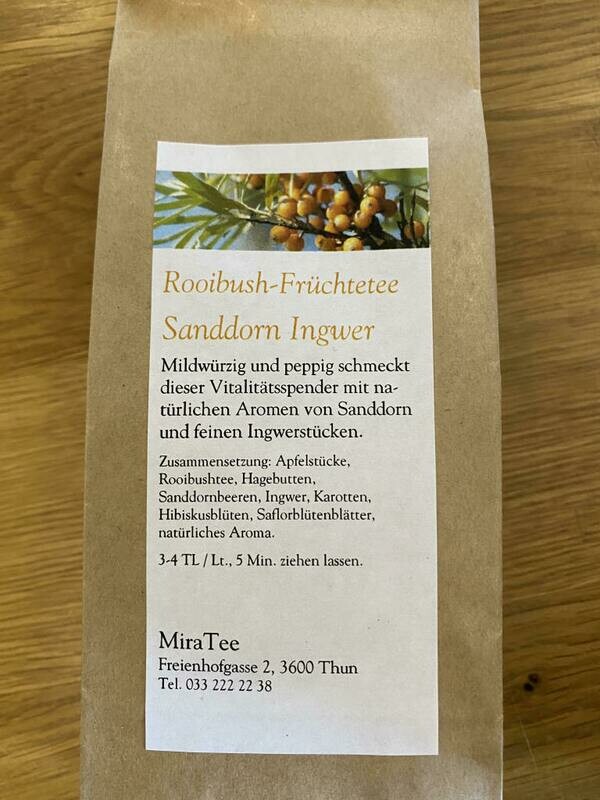 Rooibush-Sandorn-Ingwer-Früchtetee