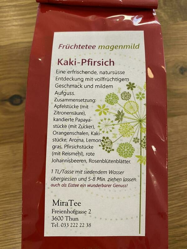 Kaki-Pfirsich
