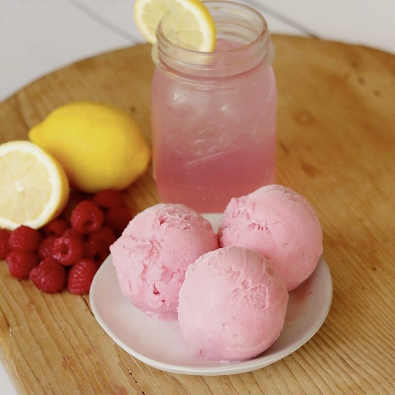 Raspberry Lemonade Sorbet