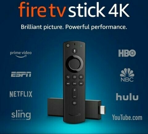 4K Fire stick with 1 month premium live TV already installed and ready to go!! Fully loaded