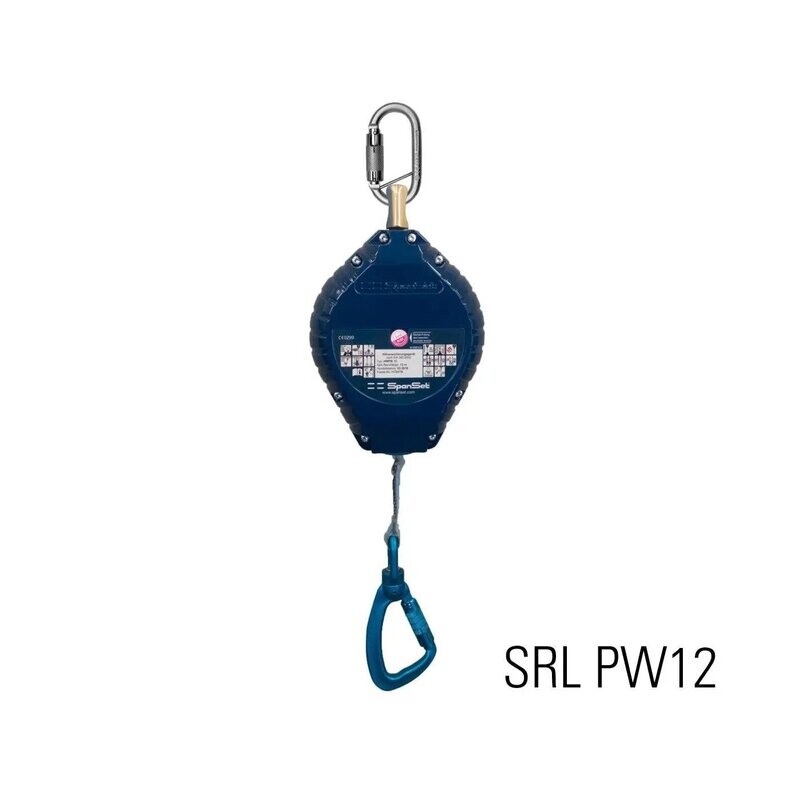 Höhensicherungsgerät mit 12m-Band, Saverline SRL PW12, Belastbarkeit: 136kg Höhensicherungsgerät mit 12m-Band, Saverline SRL PW12, Belastbarkeit: 136kg