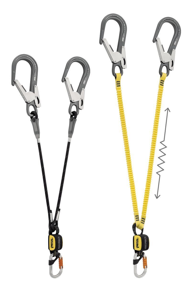Petzl ABSORBICA-Y MGO - Doppeltes Verbindungsmittel mit Falldämpfer und MGO-Verbindungselementen Petzl ABSORBICA-Y MGO - Doppeltes Verbindungsmittel mit Falldämpfer und MGO-Verbindungselementen