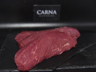 Steak de boeuf coupé
