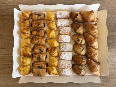 Bandeja mini flautas y croisants