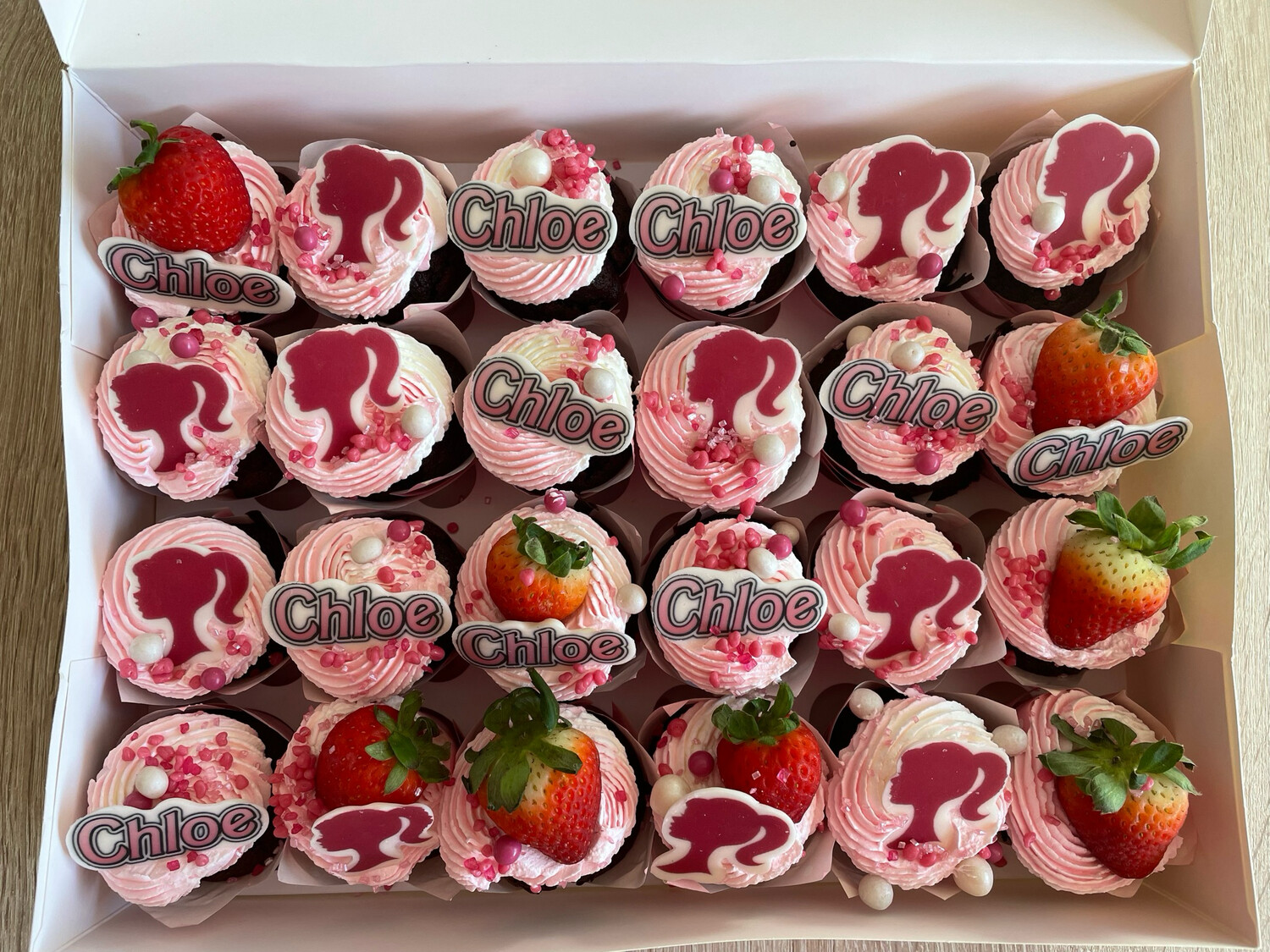 Bandeja Cupcakes mini con foto 24 ud