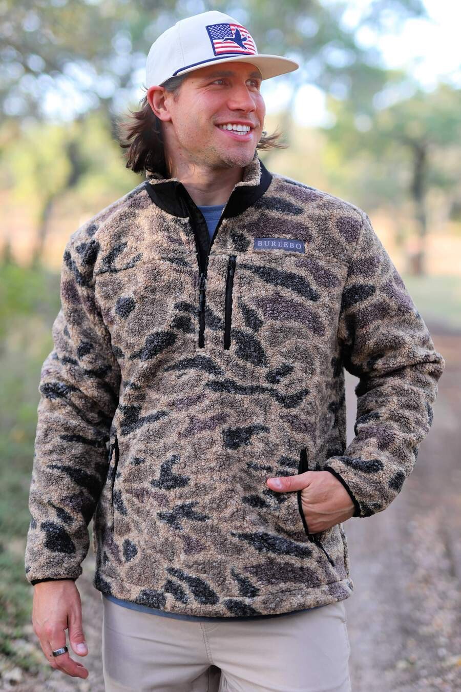 Burlebo Rocky Mountain Sherpa 1/4 Zip Pullover