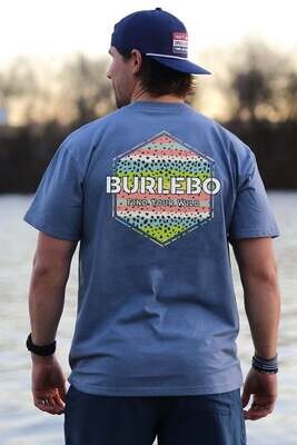 Burlebo Rainbow Trout Logo Short Sleeve T-Shirt