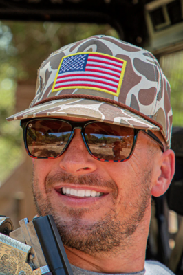Burlebo Classic Camo American Flag Cap