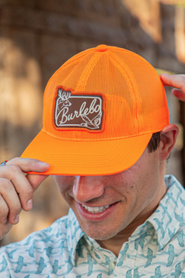 Burlebo Blaze Orange Mesh Cap