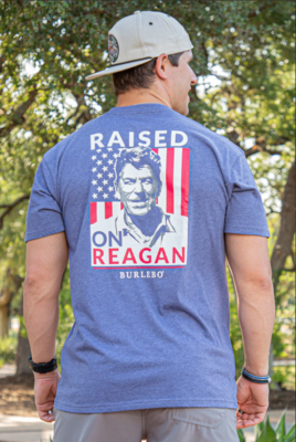Burlebo Raised On Reagan Short Sleeve T-Shirt