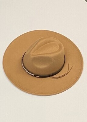 Fedora with Leather & Braid Detail