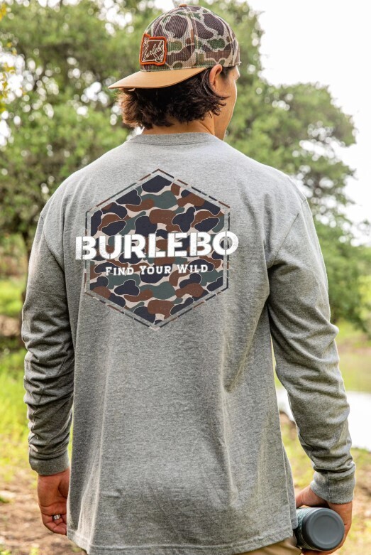 Burlebo Throwback Camo Logo LS T-Shirt