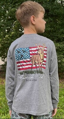 Burlebo Youth American Wild LS T-Shirt