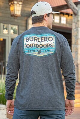 Burlebo Duck Over Water Patch Long Sleeve T-Shirt