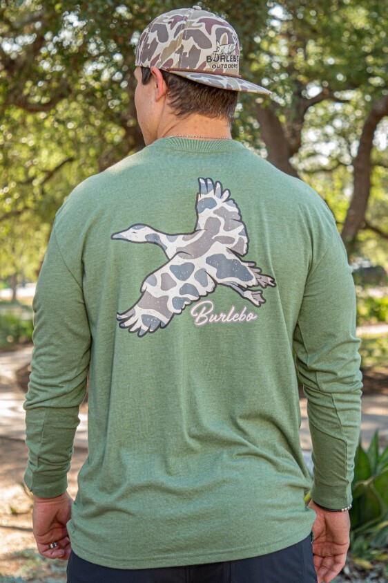 Burlebo Flying Camo Duck Long Sleeve T-Shirt
