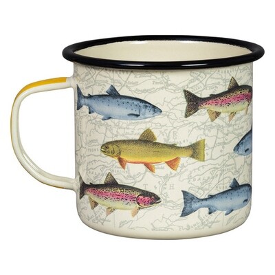 17 oz. Fish Enamel Mug