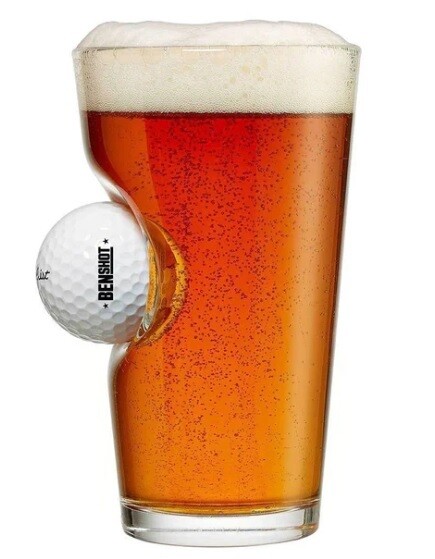 Pint Golf Ball Glass