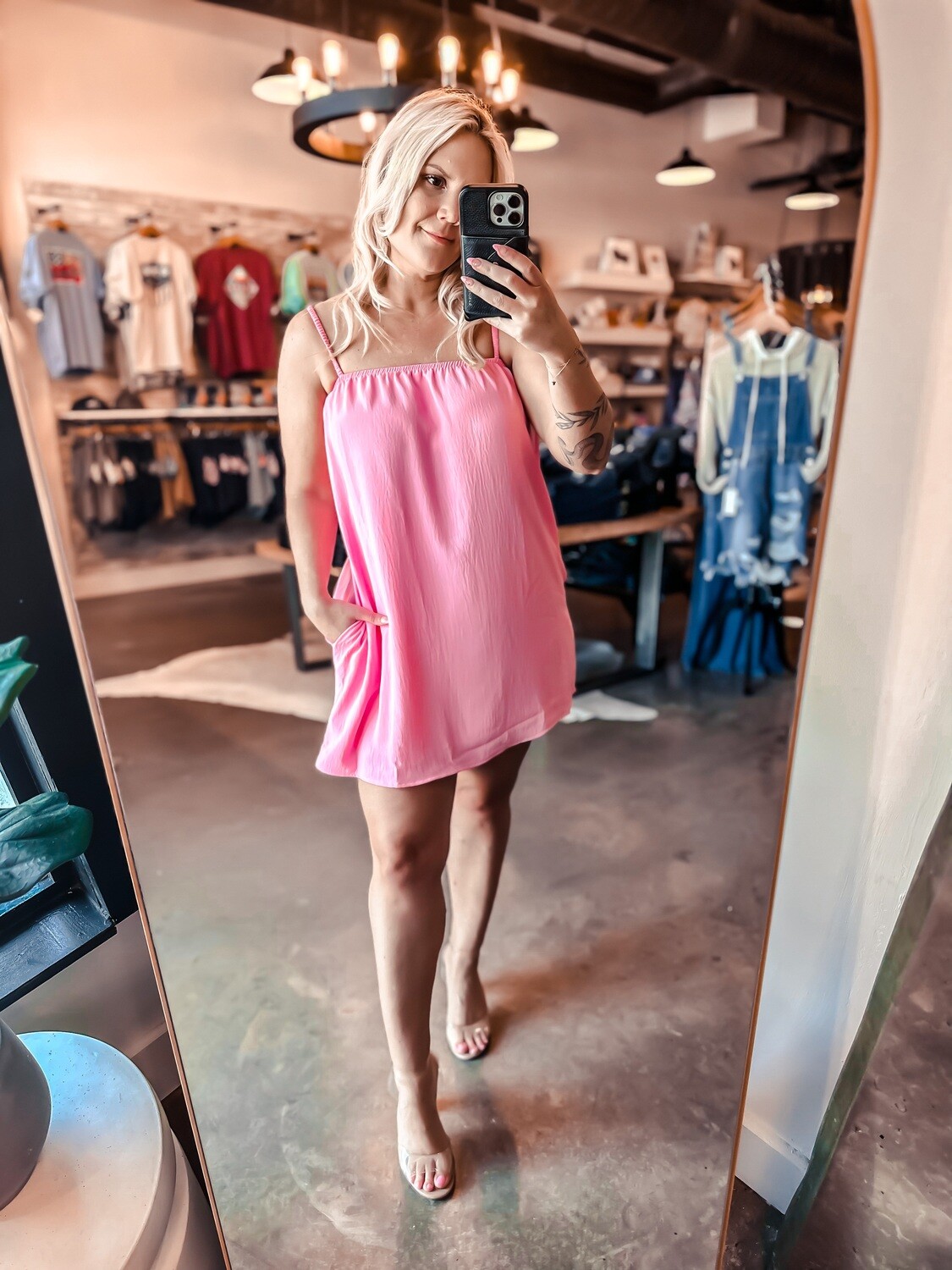 Pink Posh Tank Mini Dress
