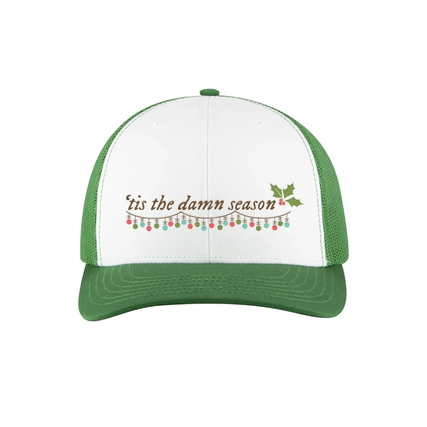 'Tis The Damn Season - Taylor Swift Lyrics - Trucker Hat | Green
