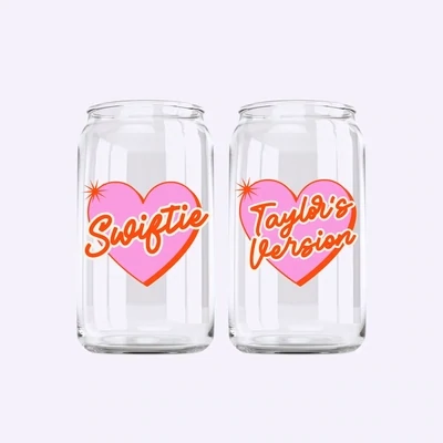 20 oz Taylor&#39;s Version Heart Glass