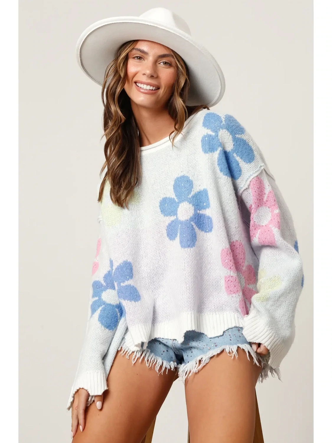 Flower Pullover Sweater