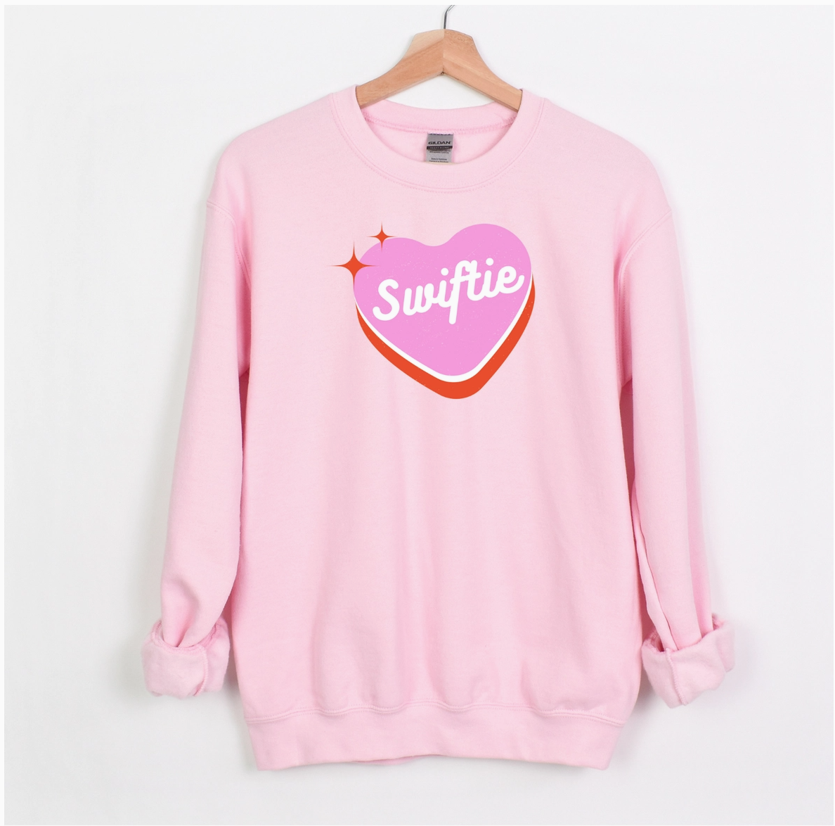 Pink Swiftie Valentine's Day Crewneck Sweatshirt