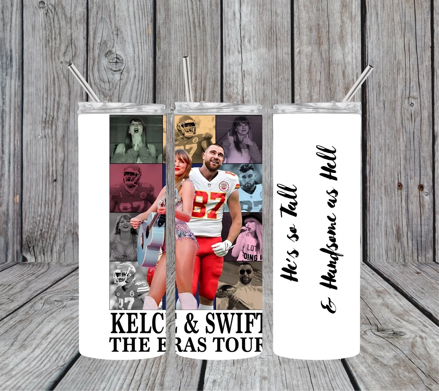 Kelce Swift The Eras Tour 20oz Tumbler 