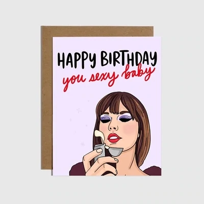Sexy Baby Birthday Card