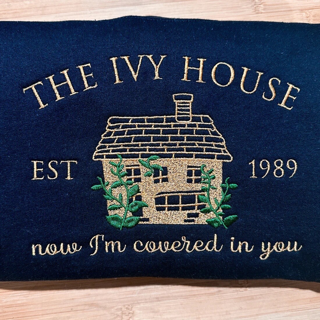 The Ivy House Embroidered Crewneck Sweatshirt